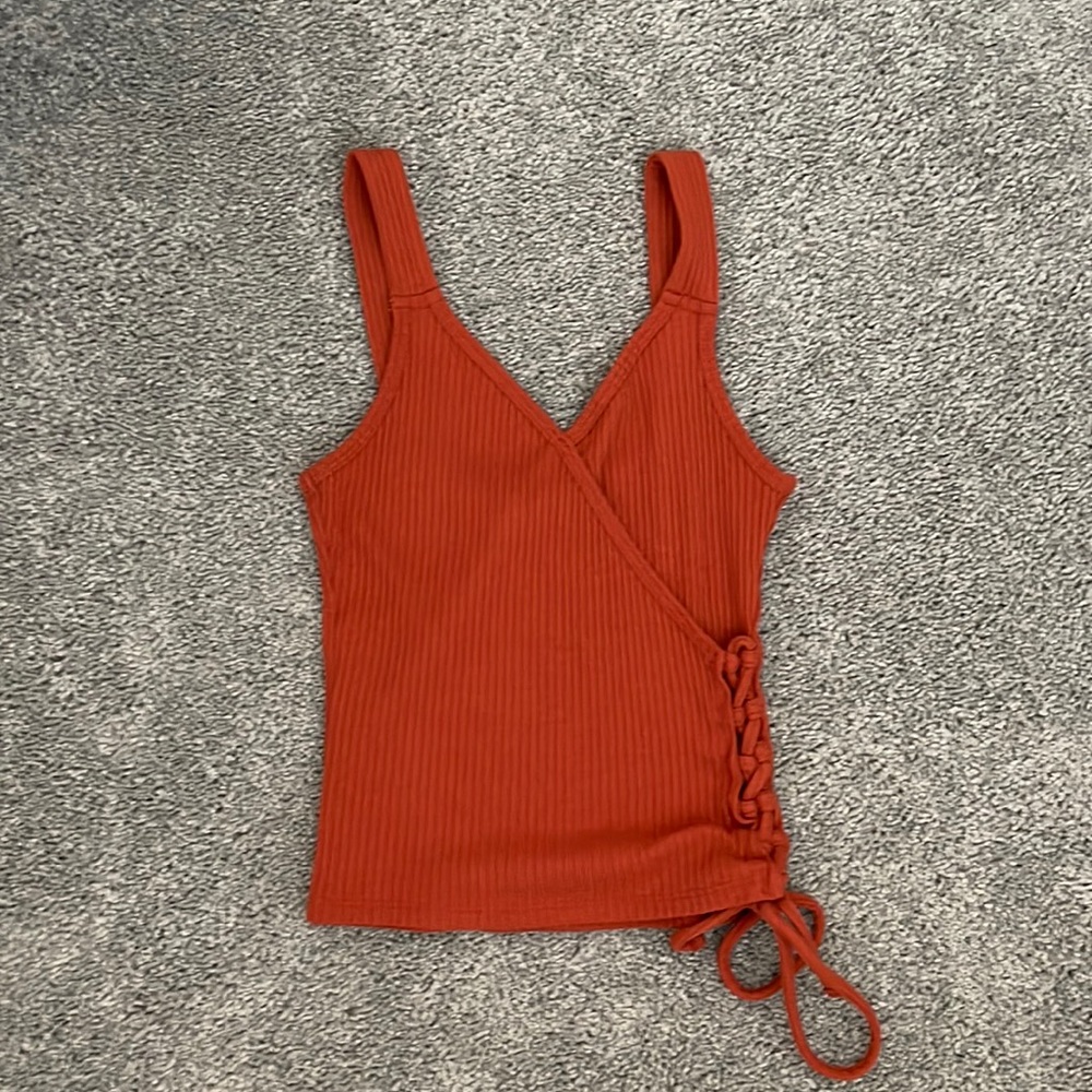 Hollister burnt orange tank top
